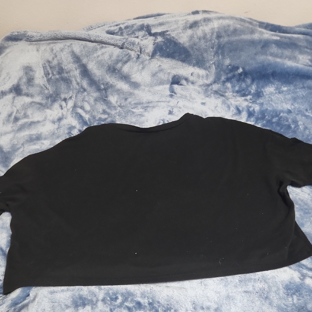 Black Cropped T-Shirt